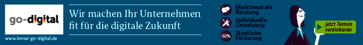 Banner: Werbung für go-digital vom BMWi