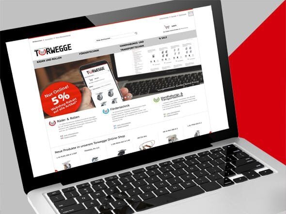 TORWEGGE - Complete relaunch of the Magento B2B webshop reference image