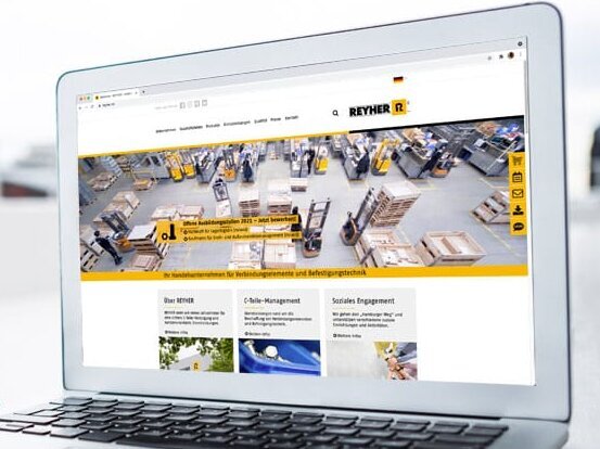 F. REYHER Nchfg. GmbH & Co. KG - Development of the TYPO3 website and extranet reference image