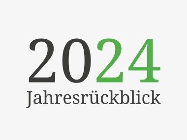 Grafik mit Text "Jahresrückblick 2024"