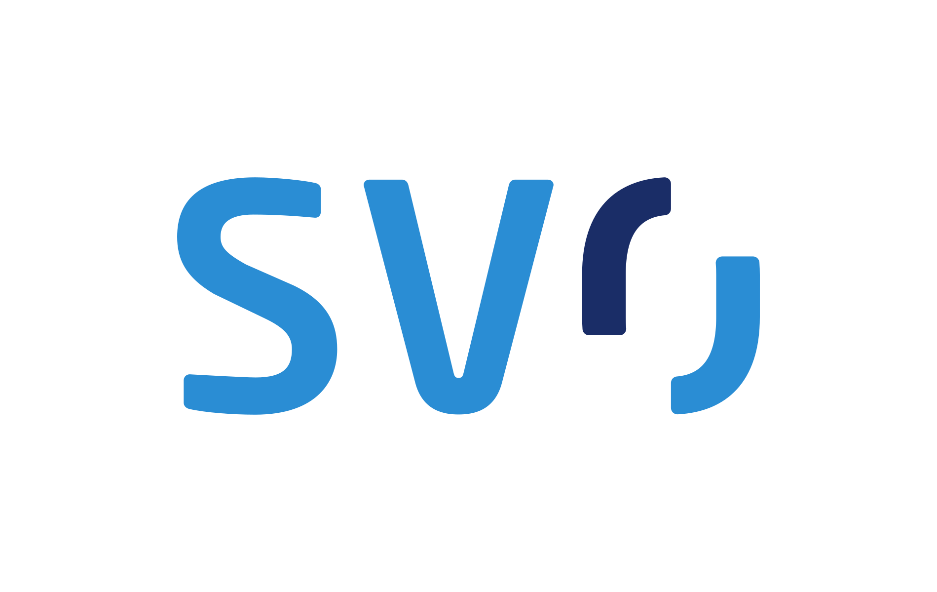 atlantis dx - Logo SVO Vertrieb GmbH Logo mit den Buchstaben S, V und O in verschiedenen Blautönen.