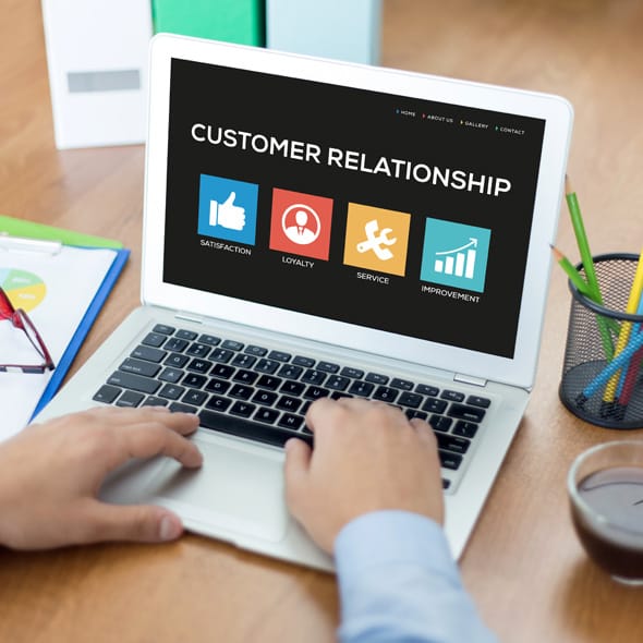 Mercateo - Replacing the existing CRM solution with Sugar Laptop with website open